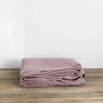 fachgo | Linen Sheets Set,100% French Stone Washed Pure Linen Bed Sheets, 3 Pieces (1 Flat Sheet, 2 Pillowcase) Suitable for Hot Sleepers