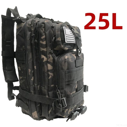 fachgo | 25L/50L 1000D Nylon Waterproof Trekking Fishing Hunting Bag Backpack Outdoor Rucksacks Tactical Sports Camping Hiking