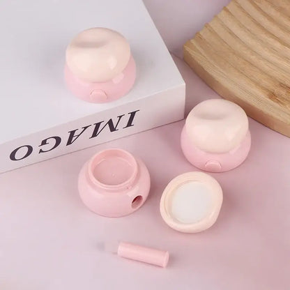 fachgo | 3.5g Mini Cosmetic Empty Jar Pots Makeup Skincare Container Face Cream Box Lip Balm Box With Silicone Spoon Refillable Bottles