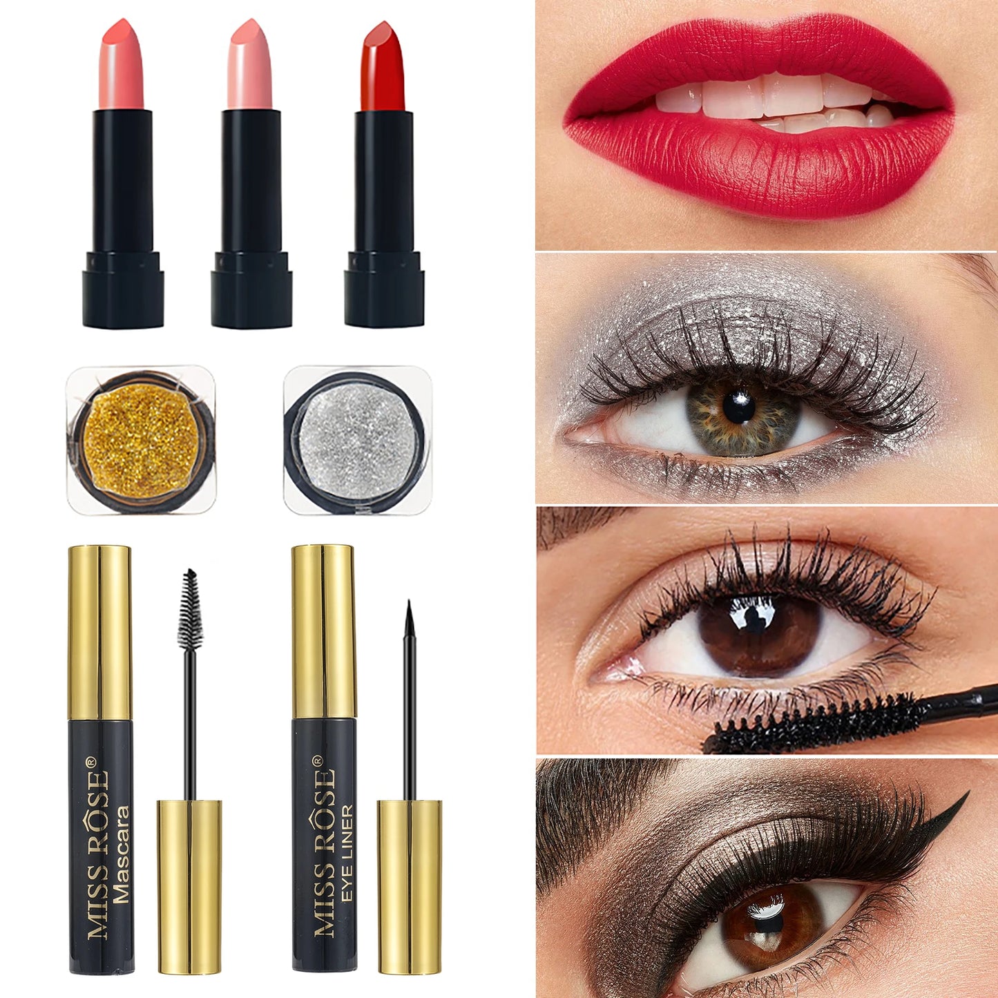 fachgo | Women's Professional Makeup Set with Mirror 58 Colors All-In-One Makeup Gift Set for Girls, Includes Eyeshadow, Powder, Blush, L