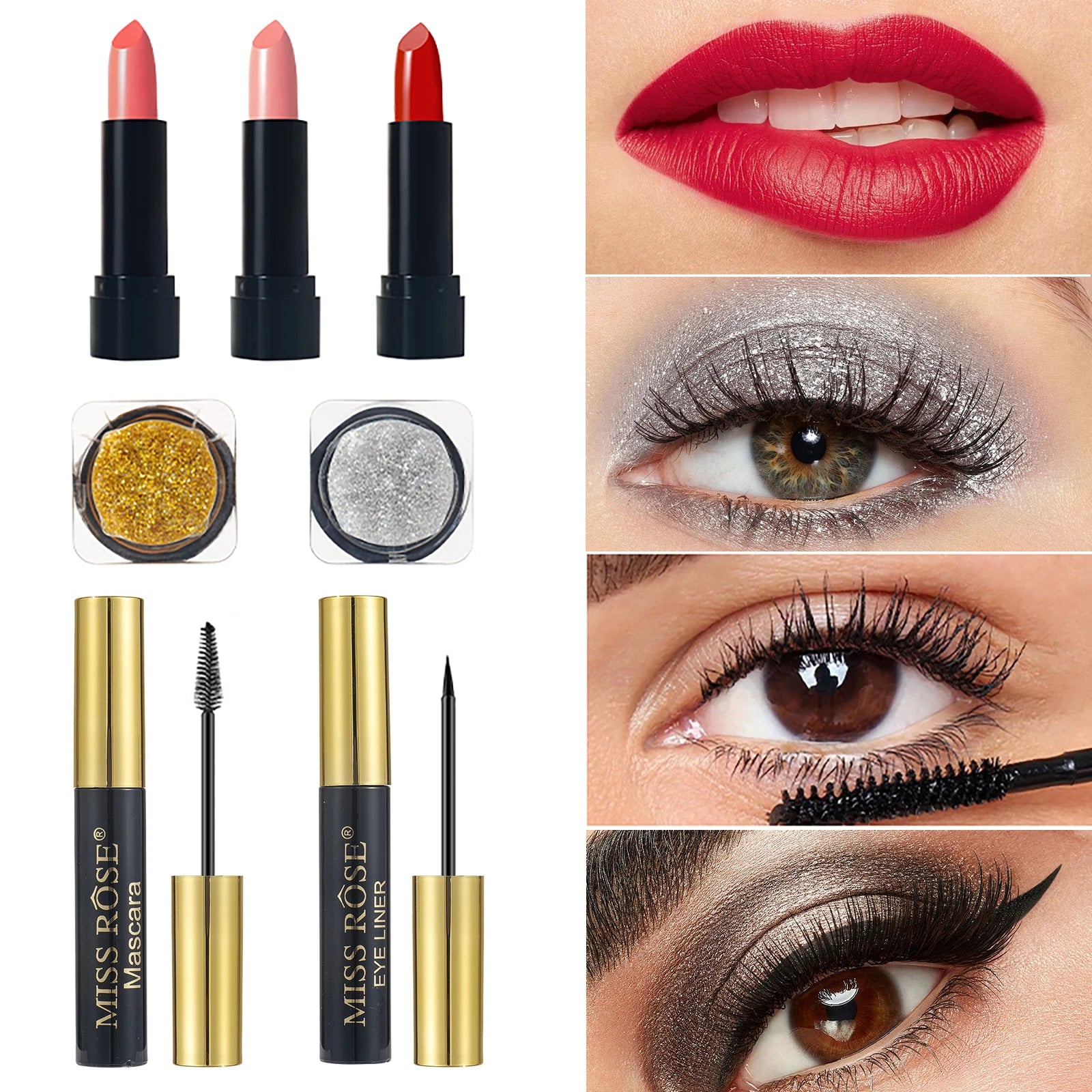 fachgo | Women's Professional Makeup Set with Mirror 58 Colors All-In-One Makeup Gift Set for Girls, Includes Eyeshadow, Powder, Blush, L