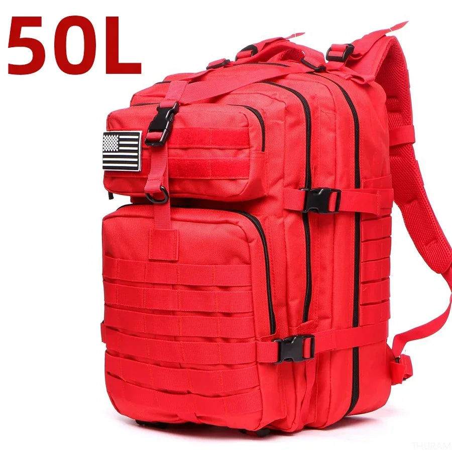 fachgo | 25L/50L 1000D Nylon Waterproof Trekking Fishing Hunting Bag Backpack Outdoor Rucksacks Tactical Sports Camping Hiking