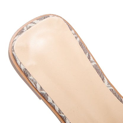 fachgo | Classic Simple Design Wearable Comfortable Anti-slip Sole Letter Printed Slippers Seasonal New Summer Fashion Women's Sandals