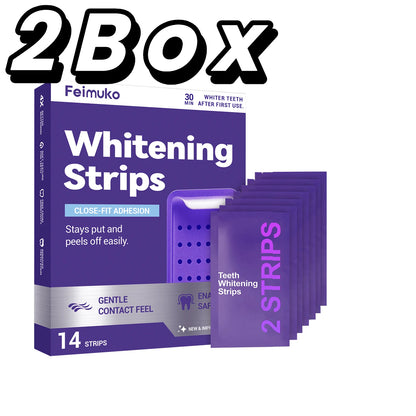 Purple Teeth Whitening Strips – Mint Fresh, Gentle Brightening Patches