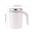 Self Stirring Coffee Mug 380ml Stainless Steel Travel Cup