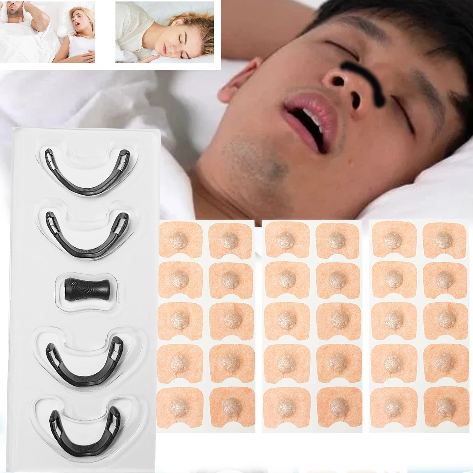 fachgo | Nasal breathing dilators Magnetic Nasal Strips Increase Air Intake Improve Sleep Quality Reduce Snoring