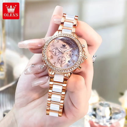 fachgo | OLEVS 9999 Diamond Women’s Quartz Watch