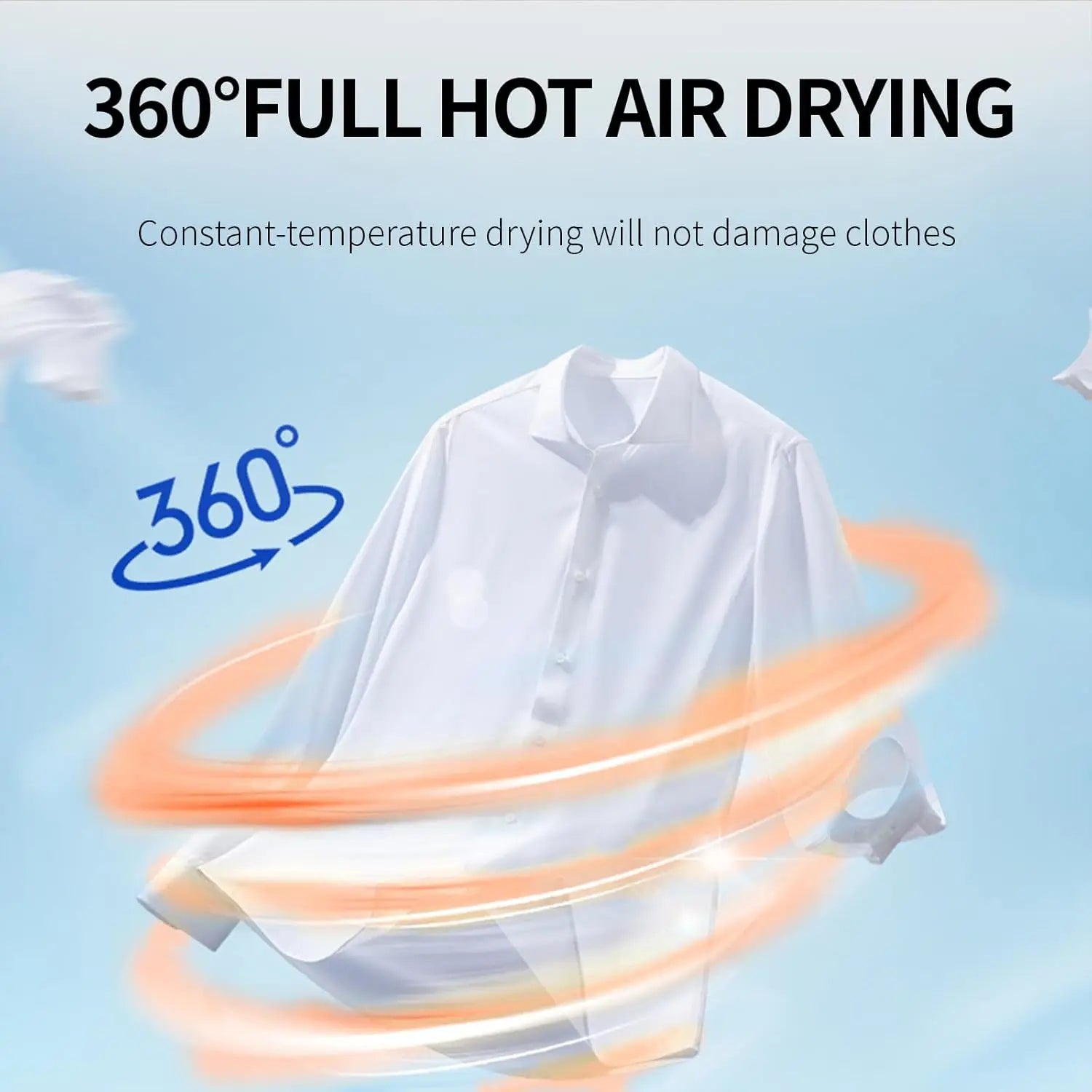 fachgo | 900W Portable Clothes Dryer for Apartments & Travel, Quick-Dry Large Capacity Dryer for Clothes & Shoes