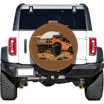 fachgo | LS AUTO Car Exterior Accessories 32 Inches Spare Tire Cover Back Wheel Cover Storage Bag Protector For Ford Bronco 2021 2022