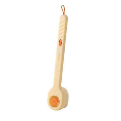 17 Inch Long Handle Bath Brush with Soap Dispenser Soft Bristles for Hard-to-Reach Back Shower Body Cleaning