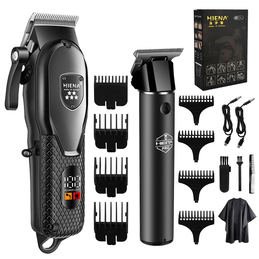 fachgo | HIENA hair clipper professional Hair cutting machine Barber shop electric shaving men's haircut machine Trimmer man