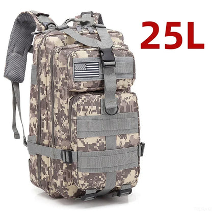 fachgo | 25L/50L 1000D Nylon Waterproof Trekking Fishing Hunting Bag Backpack Outdoor Rucksacks Tactical Sports Camping Hiking