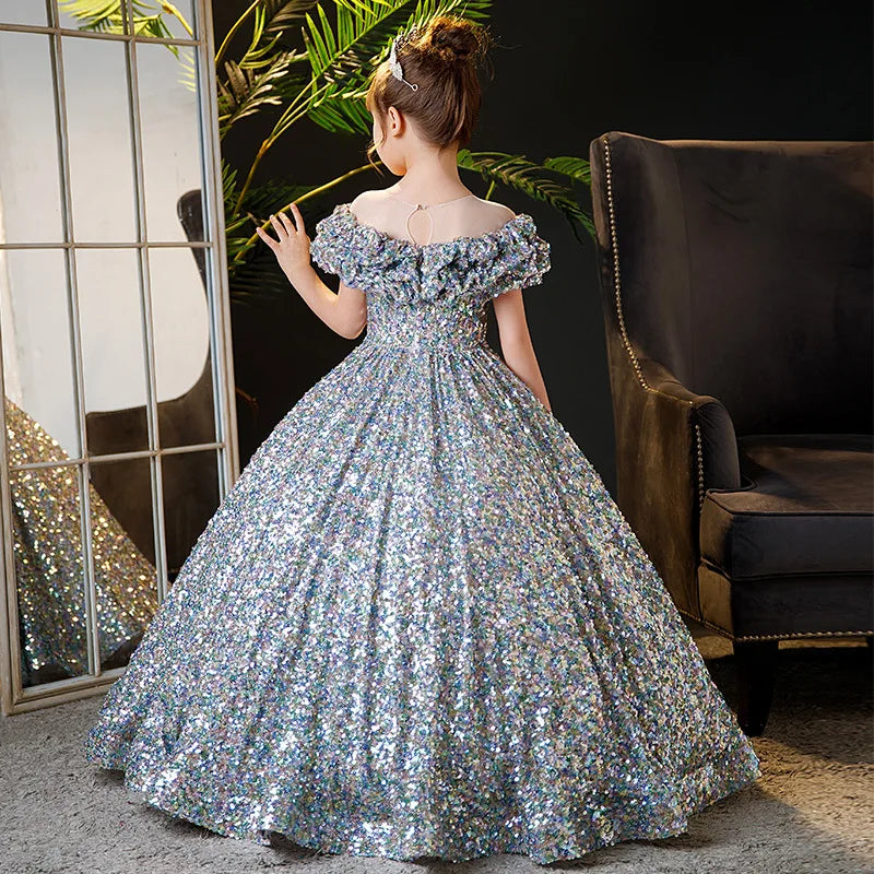 fachgo | 2023New Children's Dress Princess Dress High-end Model Show Girl Host Dress Birthday Stylish Banquet