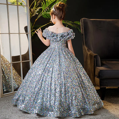 fachgo | 2023New Children's Dress Princess Dress High-end Model Show Girl Host Dress Birthday Stylish Banquet