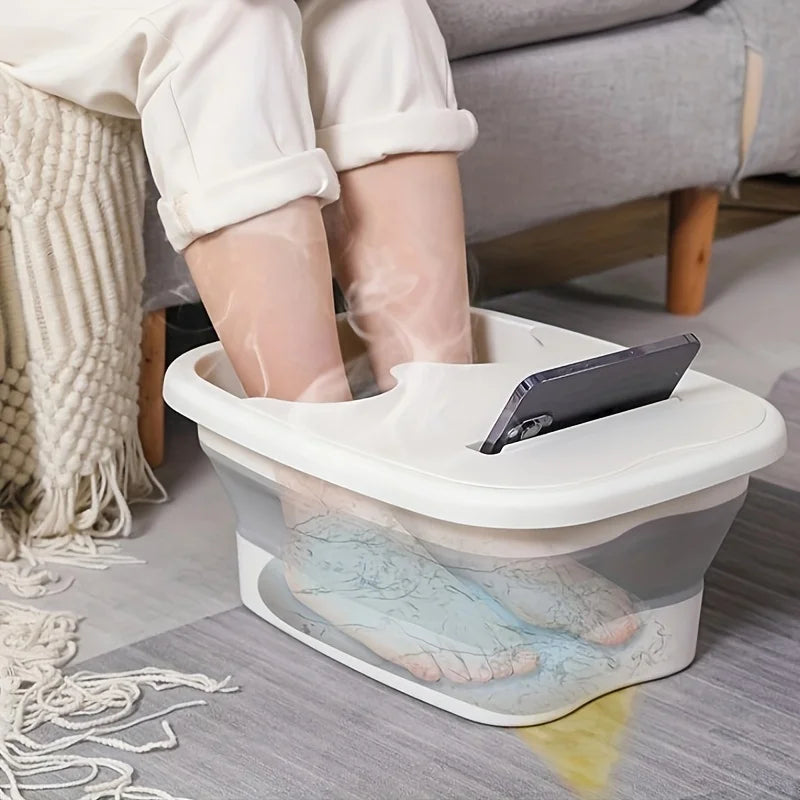 fachgo | Footbath Massage Bucket Spa Foot Bath Bucket Household Soaking Bucket Folding Basin Sauna Bathtub Pedicure Foldable Bath Bathtub