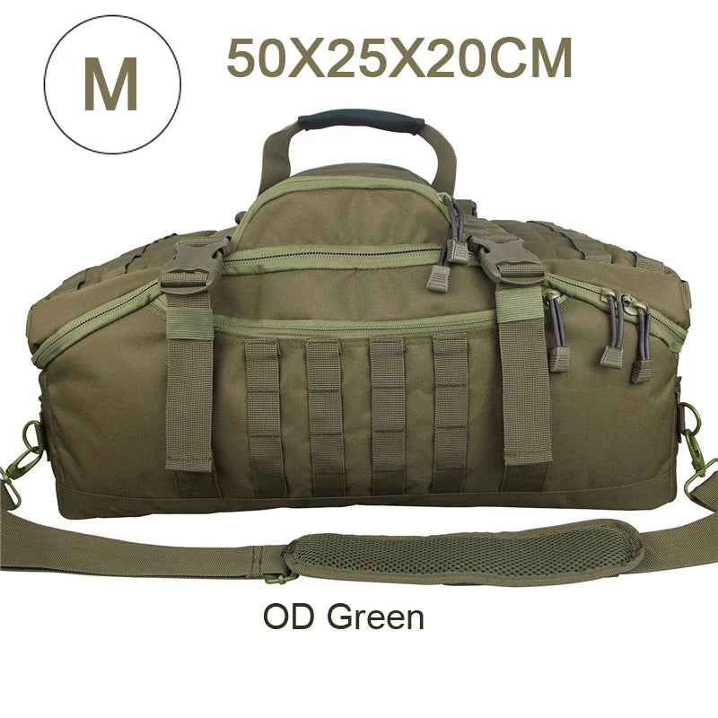 fachgo | LQARMY 30L 50L 80L Outdoor Mountaineering Bag Molle Tactical Backpack Large Duffel Bag Hiking Camping Travel Bags