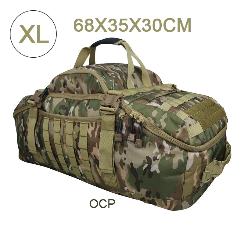 fachgo | LQARMY 30L 50L 80L Outdoor Mountaineering Bag Molle Tactical Backpack Large Duffel Bag Hiking Camping Travel Bags
