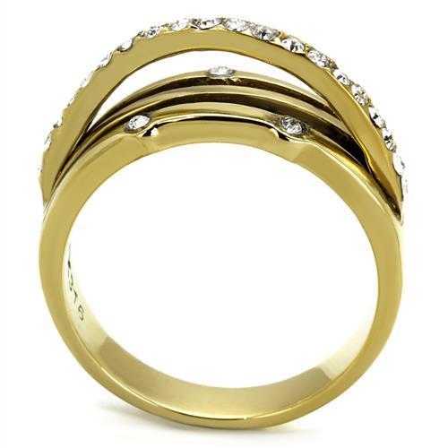 fachgo | TK2611 - IP Gold(Ion Plating) Stainless Steel Ring with Top Grade