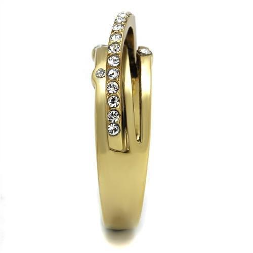 fachgo | TK2611 - IP Gold(Ion Plating) Stainless Steel Ring with Top Grade