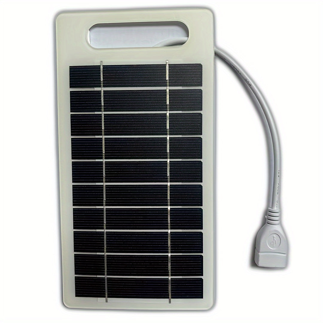 fachgo | Solar Charging Panel - Portable USB Power Bank for Exterior Travel & Camping, Ideal for Phones, Flashlights, Fans Solar Phone Charger Solar Battery Charger