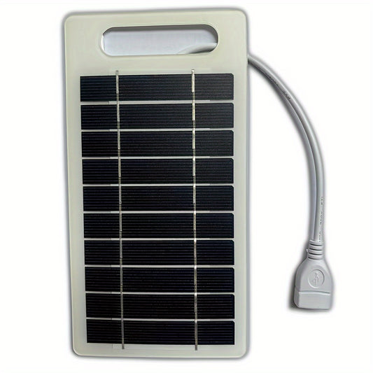 fachgo | Solar Charging Panel - Portable USB Power Bank for Exterior Travel & Camping, Ideal for Phones, Flashlights, Fans Solar Phone Charger Solar Battery Charger