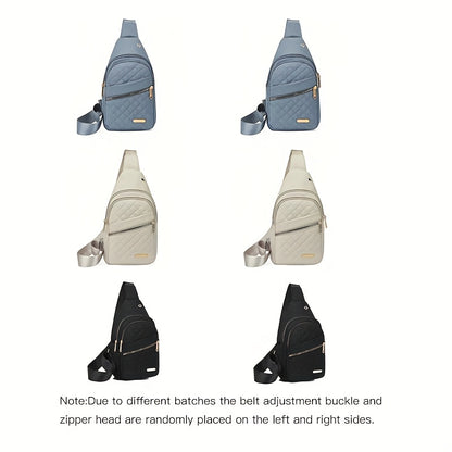 fachgo | Women’s Large Capacity Chest Crossbody Bag
