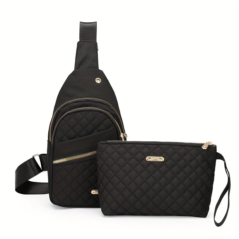 fachgo | Women’s Large Capacity Chest Crossbody Bag