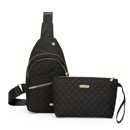 fachgo | Women’s Large Capacity Chest Crossbody Bag
