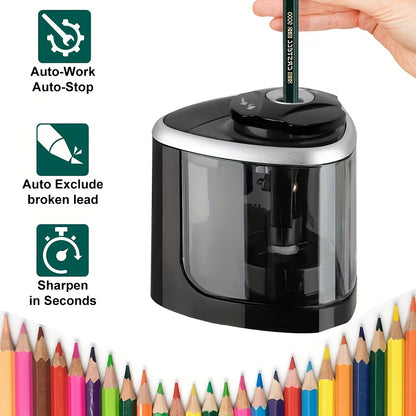 fachgo | Electric Pencil Sharpener Desktop Automatic Office Stationery