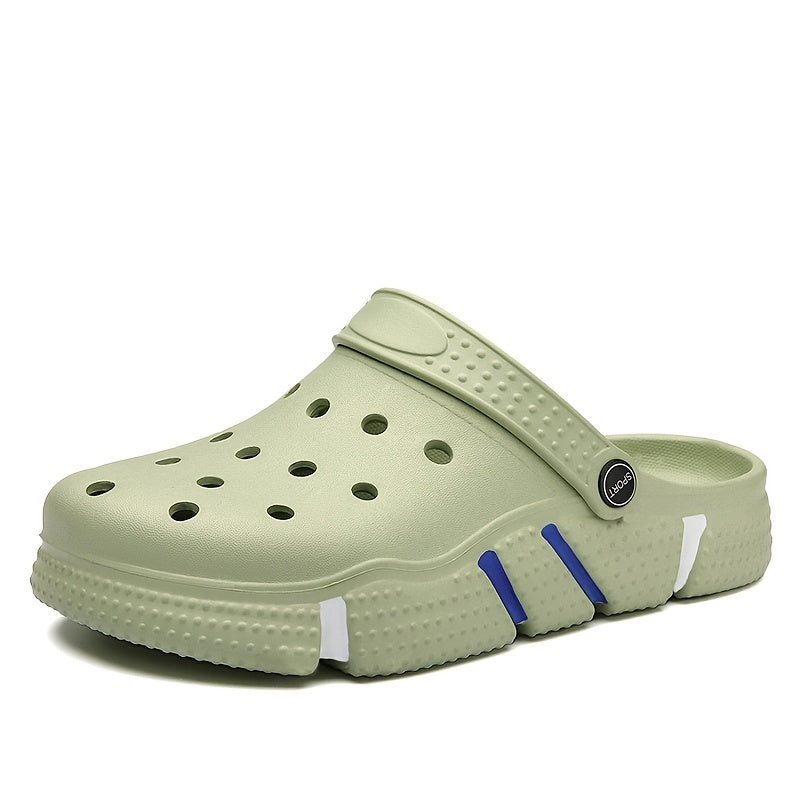 fachgo | Unisex Clogs, Garden Shoes, Lightweight Non Slip Slides Slippers, Casual Hollow Out Beach Sandals, adult's footwear