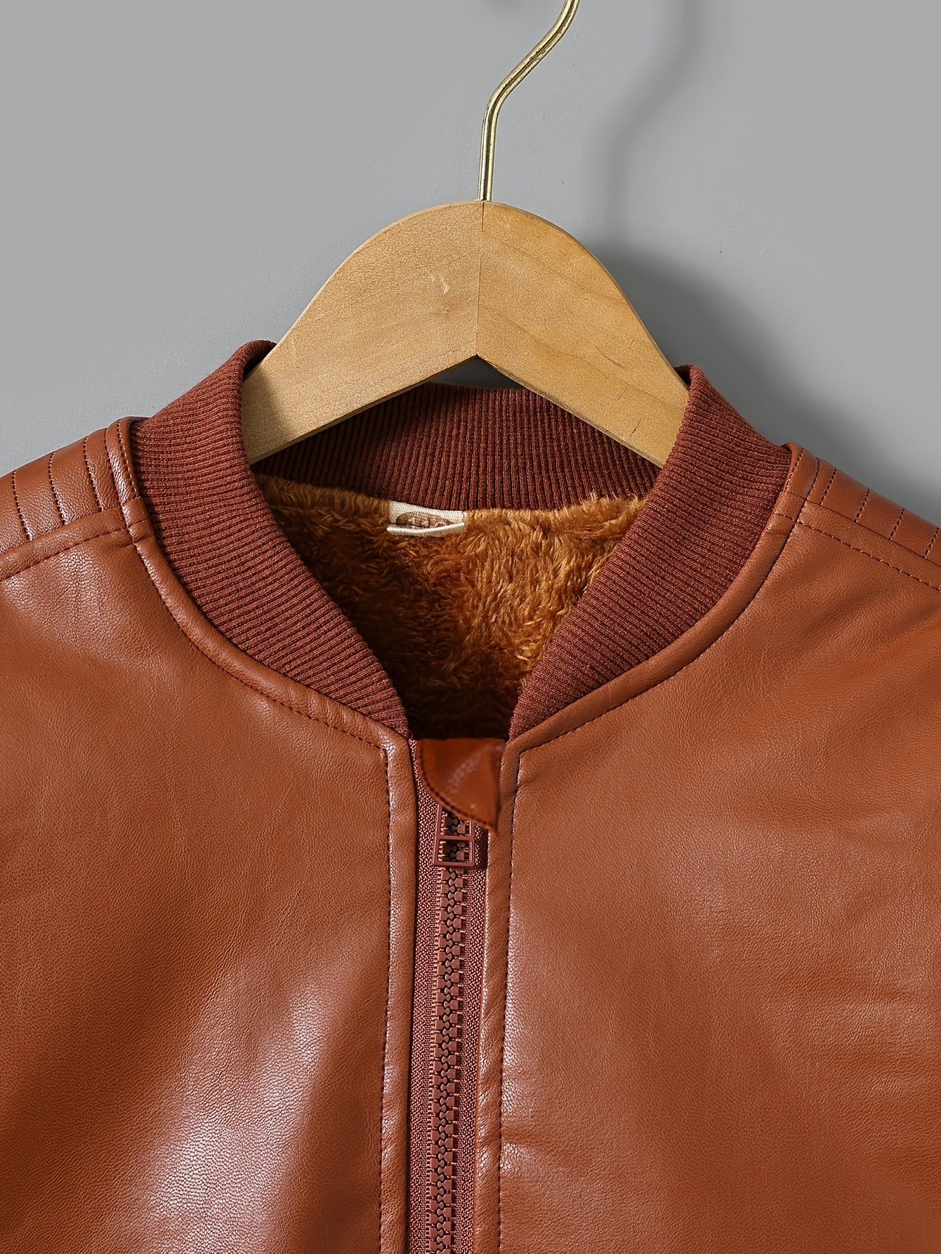 fachgo | 2025 Autumn Winter New Boys' -Lined Zip-Up Jacket