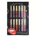 12 Color Waterproof Matte Liquid Lipstick Set for Women