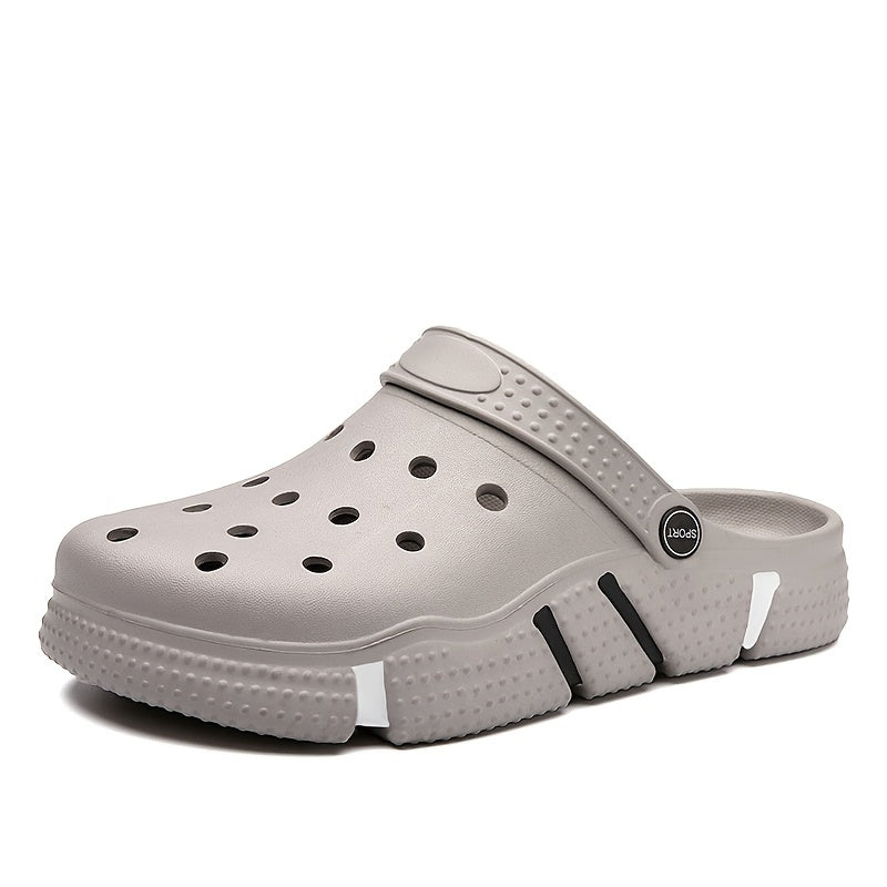 fachgo | Unisex Clogs, Garden Shoes, Lightweight Non Slip Slides Slippers, Casual Hollow Out Beach Sandals, adult's footwear