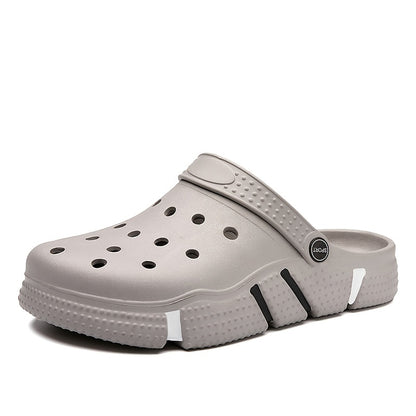 fachgo | Unisex Clogs, Garden Shoes, Lightweight Non Slip Slides Slippers, Casual Hollow Out Beach Sandals, adult's footwear