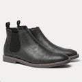 Men Chelsea Ankle Boots Casual PU Leather Slip On Shoes
