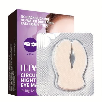 fachgo | ILISYA C Circulating Eye Mask - 5 Pairs, Moisturizing and Firm, Suitable for a Variety of Skin Types, Containing Niacinamide and Hyaluronic Acid, Moisturizing Eye Skin, Eye Care, Make Skin Smooth and Tender