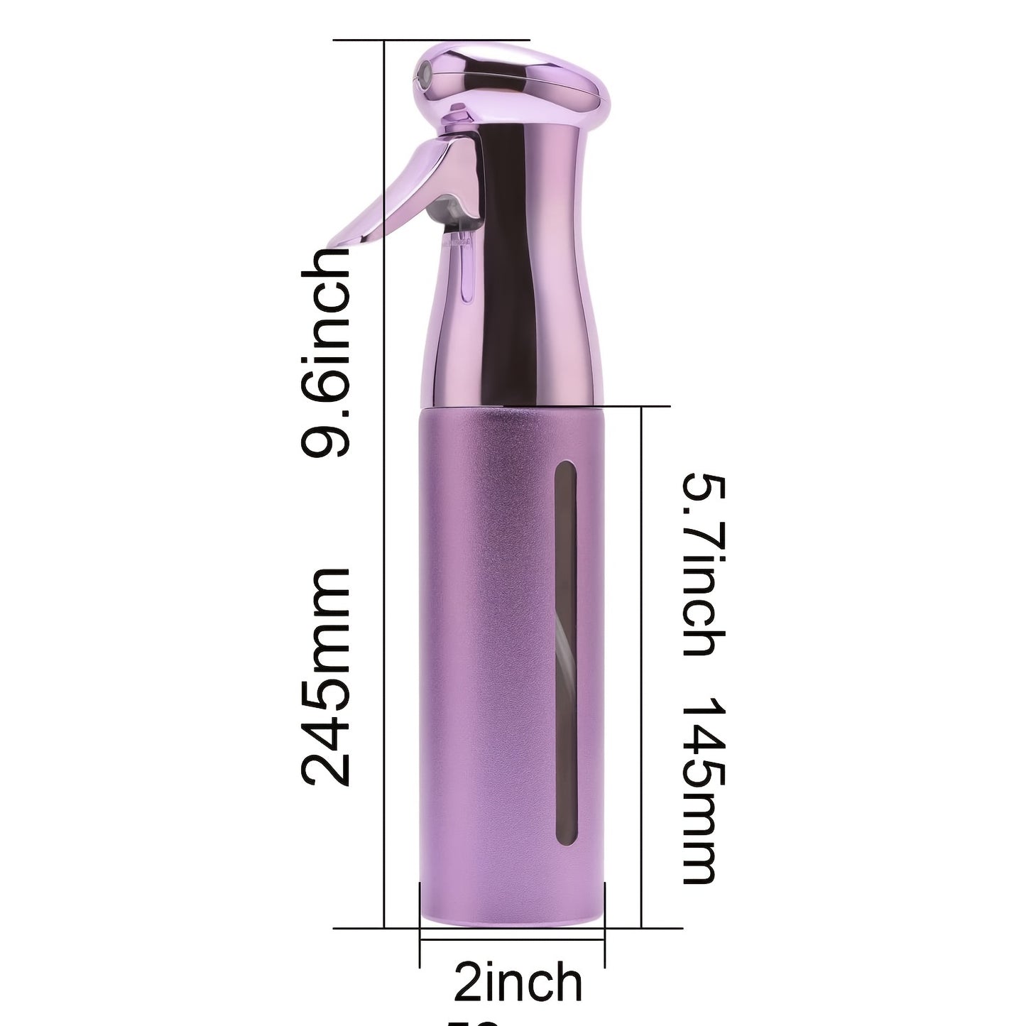 fachgo | 1pcs 300ml Electroplating Continuous Spray Bottle Automatic High-pressure Spray Bottle Hairdressing Alcohol Disinfection Spray Bottle