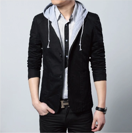 fachgo | Mens Street Style Hooded Blazer