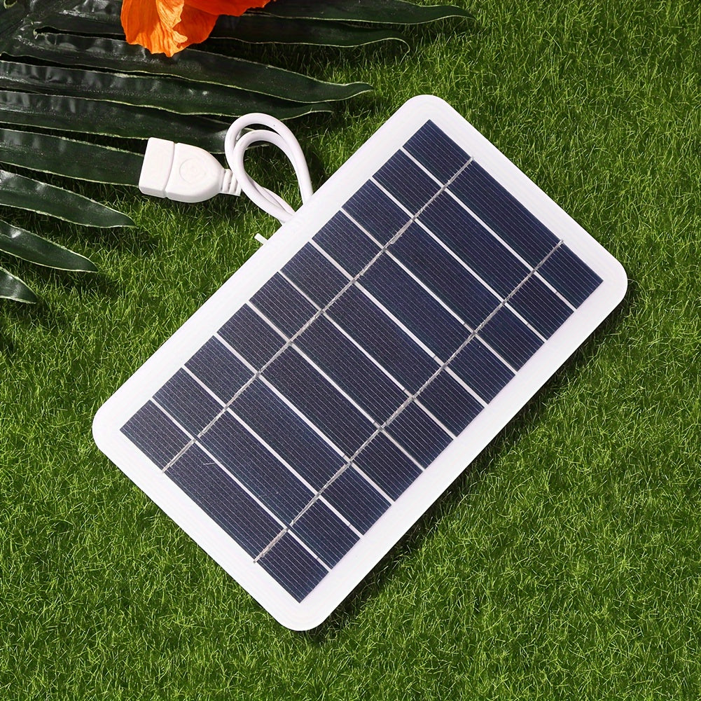 fachgo | Solar Charging Panel - Portable USB Power Bank for Exterior Travel & Camping, Ideal for Phones, Flashlights, Fans Solar Phone Charger Solar Battery Charger