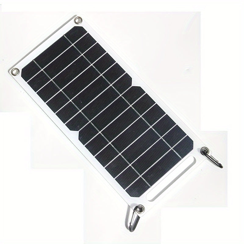 fachgo | Solar Charging Panel - Portable USB Power Bank for Exterior Travel & Camping, Ideal for Phones, Flashlights, Fans Solar Phone Charger Solar Battery Charger