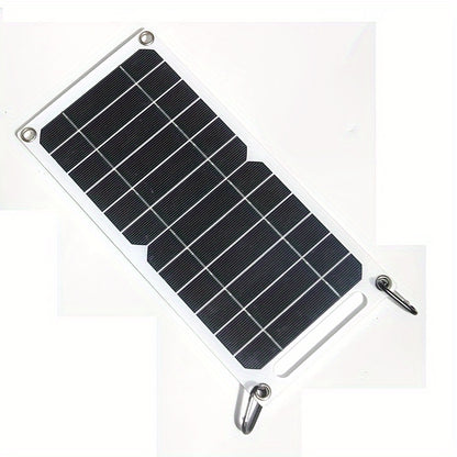 fachgo | Solar Charging Panel - Portable USB Power Bank for Exterior Travel & Camping, Ideal for Phones, Flashlights, Fans Solar Phone Charger Solar Battery Charger