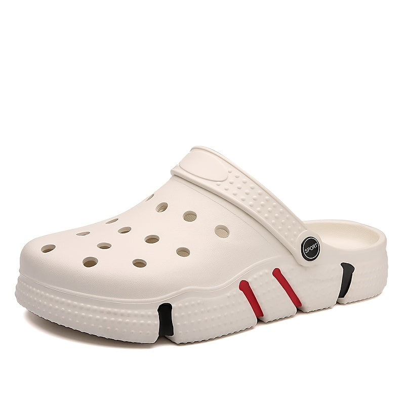fachgo | Unisex Clogs, Garden Shoes, Lightweight Non Slip Slides Slippers, Casual Hollow Out Beach Sandals, adult's footwear