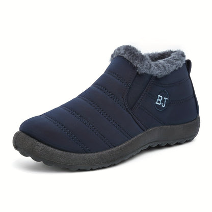 fachgo | Women Winter Boots Slip On Winter Shoes For Women Ankle Boots Female Snow Boots