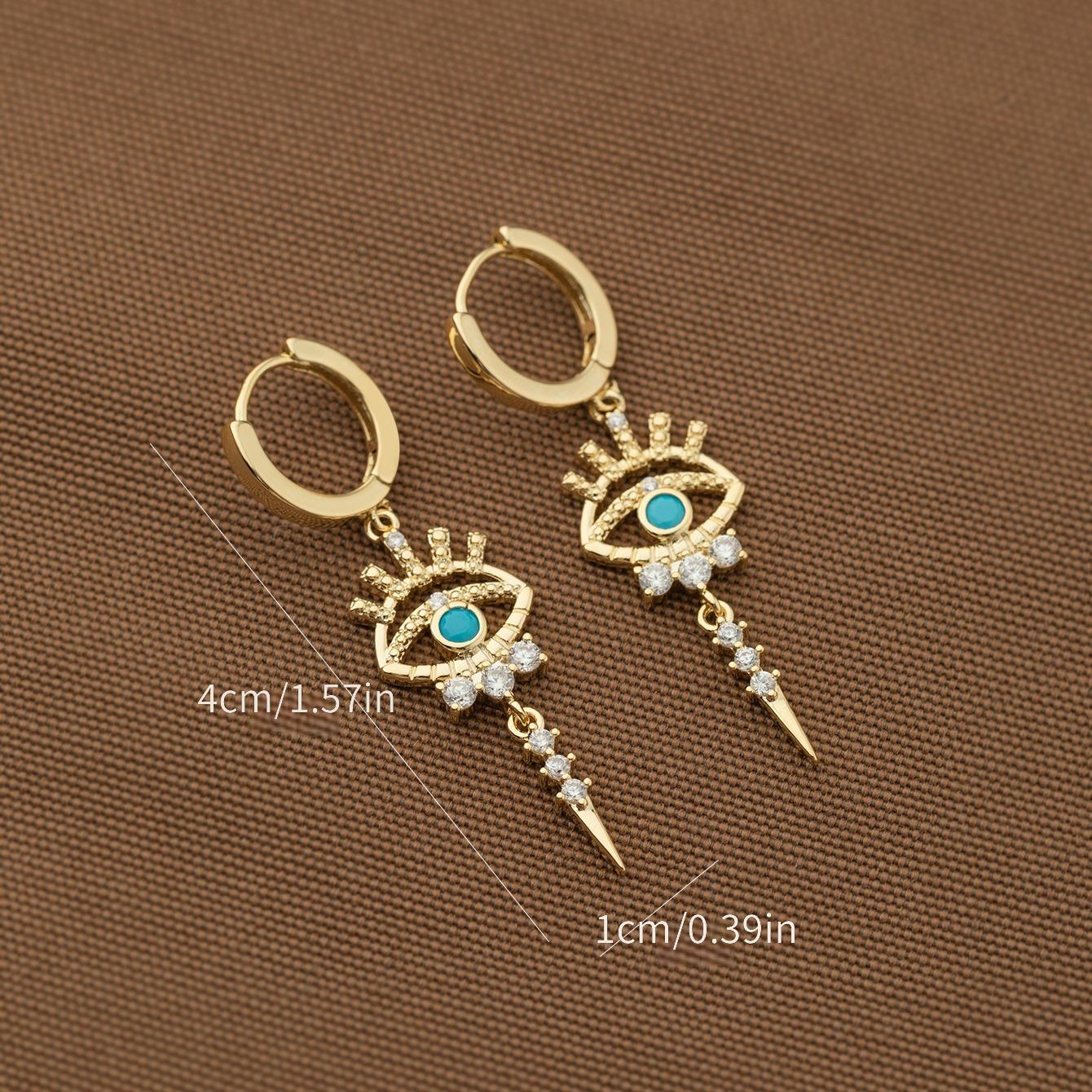 fachgo | A Pair of Zirconium-encrusted Evil Eye Pendants