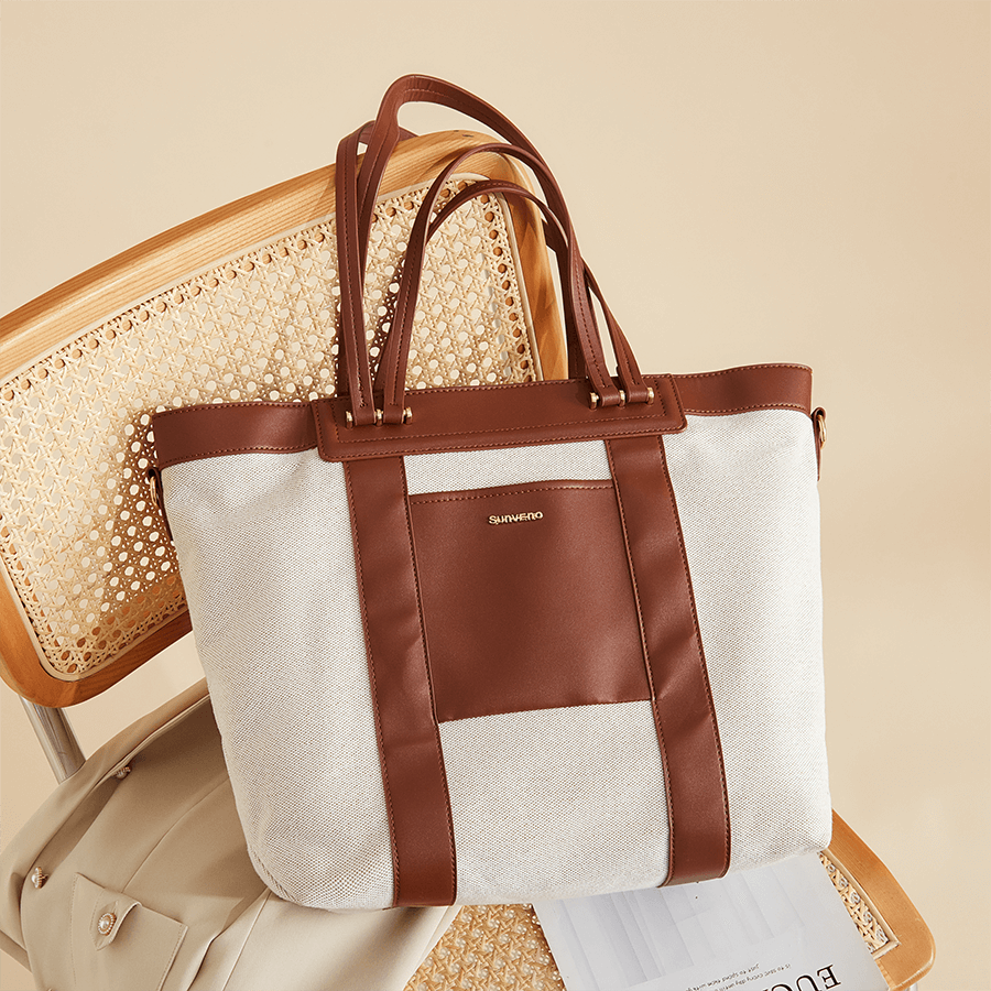 fachgo | Canvas Tote Diaper Bag