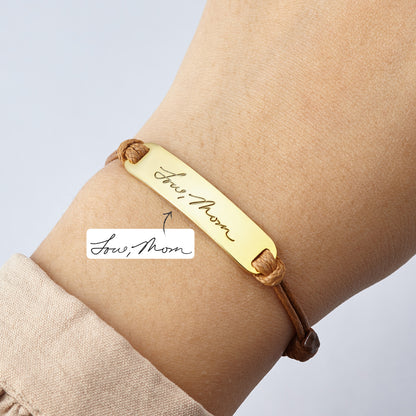 fachgo | Personalized Handwriting Bracelet Handwritten Signature Jewelry