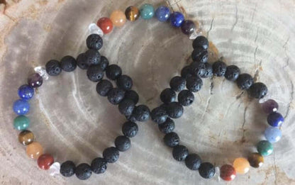 fachgo | Aromatherapy Chakra Diffuser Bracelet with Genuine Gemstones!