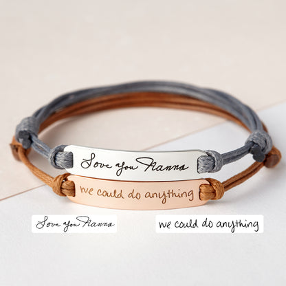 fachgo | Personalized Handwriting Bracelet Handwritten Signature Jewelry