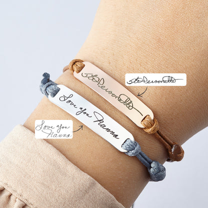 fachgo | Personalized Handwriting Bracelet Handwritten Signature Jewelry