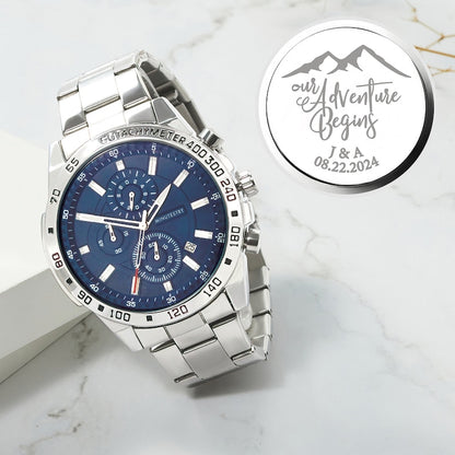fachgo | Personalized Mens Watch, Boyfriend Gift, Anniversary Gift